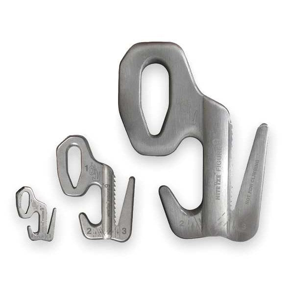 Rope Tightener, 1-1/2 In., Aluminum, Silver