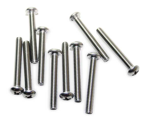 Phillips Round Head Screws, 8-32 x 1-1/4