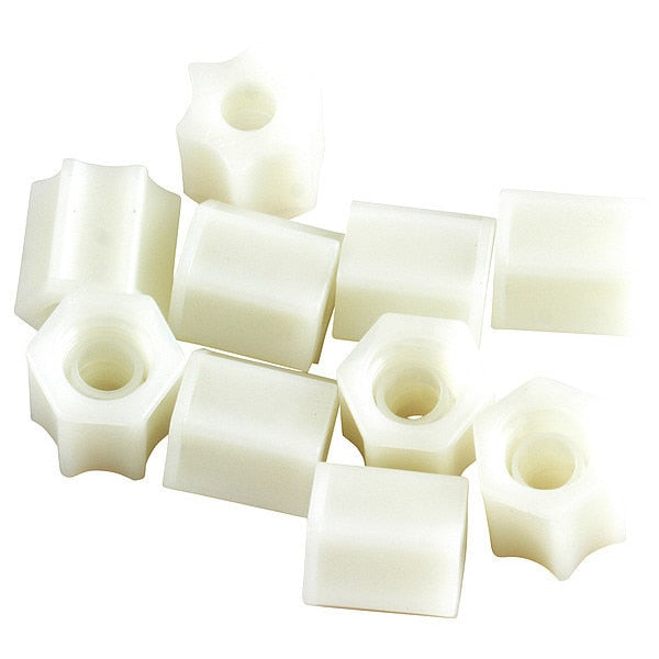 Nylon Compression Nuts, 1/4 In OD, PK10