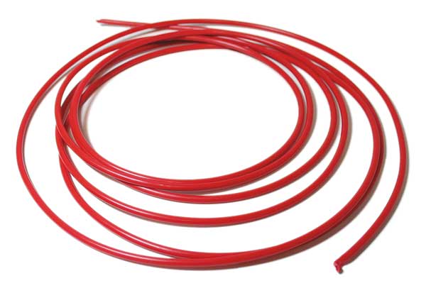 Red PE Tubing, 1/8
