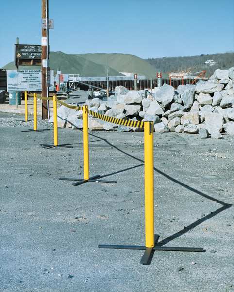 Barrier Post with Belt, 13 ft. L