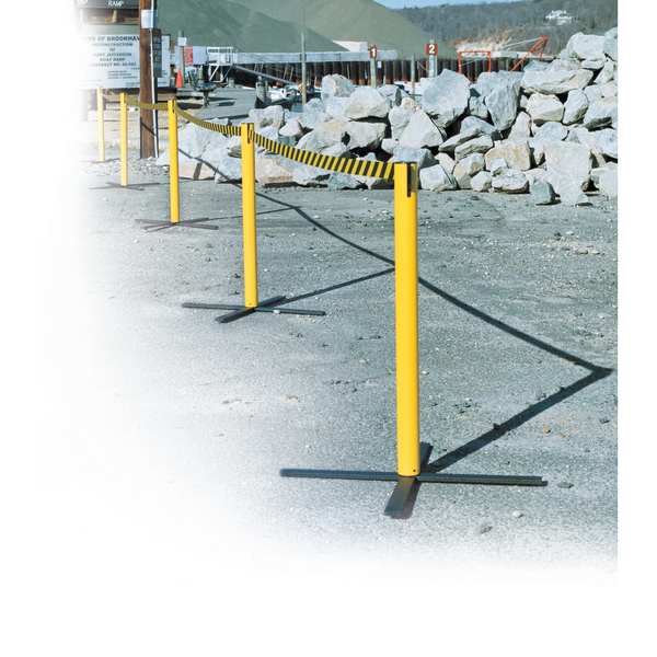 Barrier Post with Belt, 13 ft. L