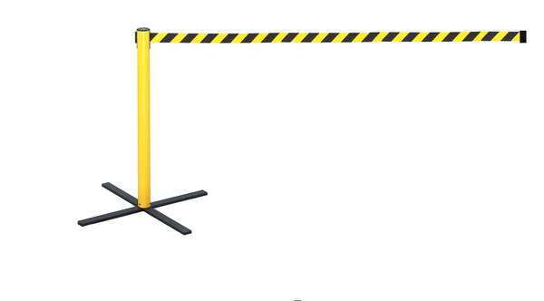 Barrier Post with Belt, 13 ft. L
