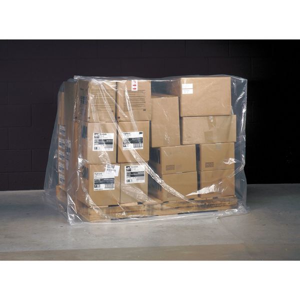 2 mil Clear Pallet Cover, 51 in W, 49 in D, 85 in L, 50 PK