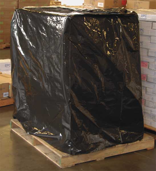 3 mil Black Pallet Cover, 51 in W, 49 in D, 73 in L, 50 PK