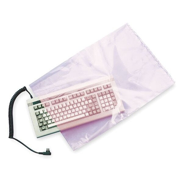 Open Poly Bags, 4 mil, Pink, PK 2000