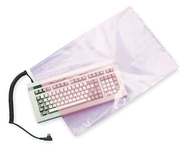 Open Poly Bags, 2 mil, Pink, PK 2000