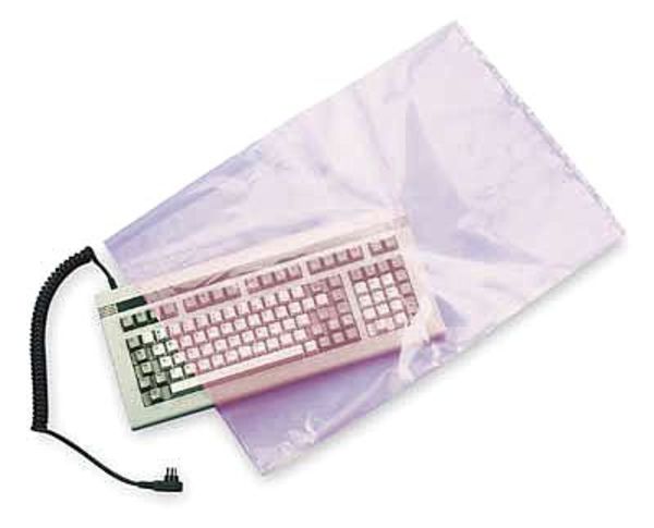 Open Poly Bags, 4 mil, Pink, PK 1000
