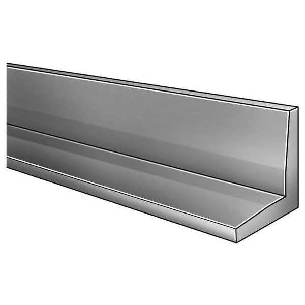 Angle, Al, 6061, 1/8 In T, 1 In Leg, 8 Ft L