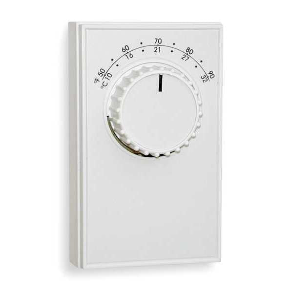 Line Volt Mechanical Tstat, Open/Close on Rise, wall, SPDT