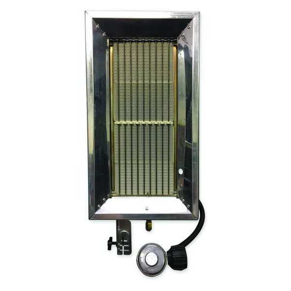 Tank Top Portable Gas Heater, LP, 32,000 BtuH, 350 cfm, 10 1/6 in Wx