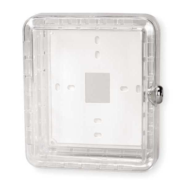 Universal Thermostat Guard, Off-White, Plastic