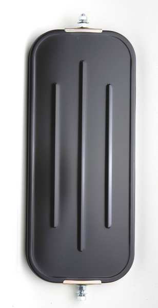 Black Ribbed Back Mirror