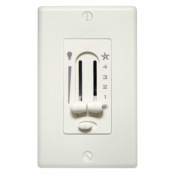 Fan Speed and Light Control, White, Wall