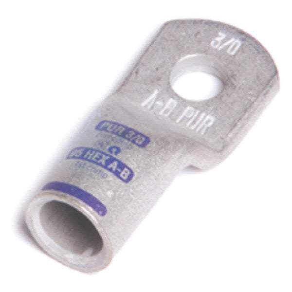 Battery Terminal, Straight, 2/0 ga., PK5, Stud Size: 1/4 in