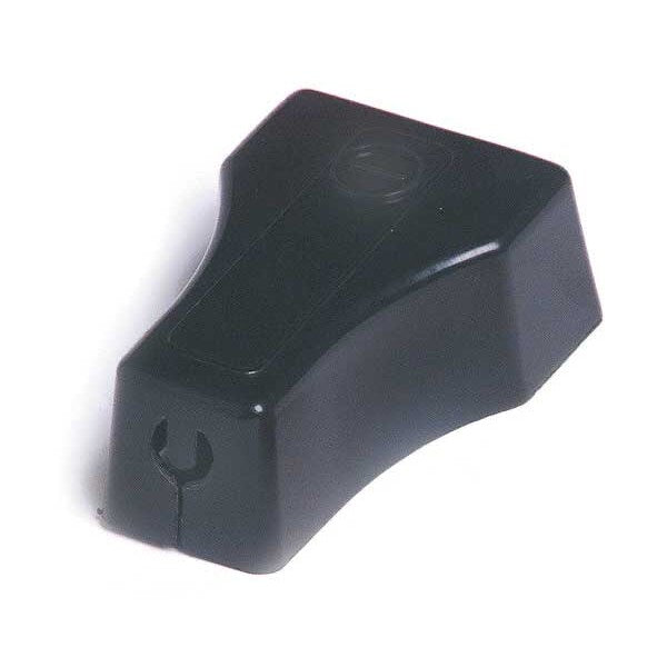 Terminal Protector, Snap-On, PVC, Black, PK5