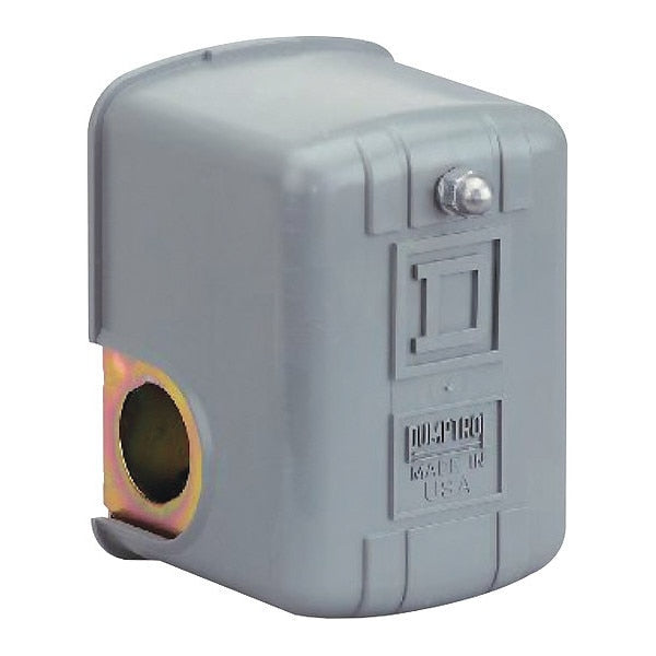 Pressure Switch, (1) Port, 1/4 in FNPS, DPST, 40 to 150 psi, Standard Action