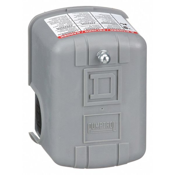Pressure Switch, (1) Port, 1/4 in FNPS, DPST, 5 to 65 psi, Standard Action