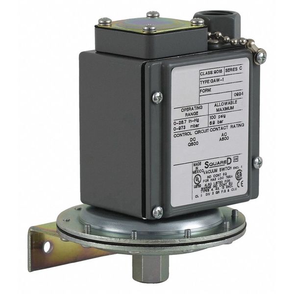 Vacuum Switch, Stndrd/Revers, 0 to 28.7