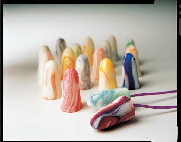 SparkPlugs Disposable Uncorded Ear Plugs, Bullet Shape, NRR 33 dB, Multi-Color, 200 Pairs