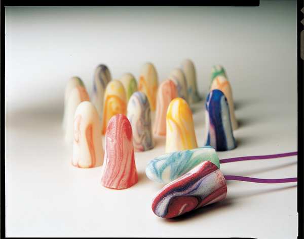 SparkPlugs Disposable Uncorded Ear Plugs, Bullet Shape, NRR 33 dB, Multi-Color, 200 Pairs