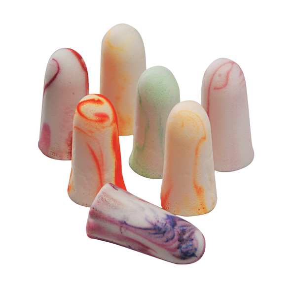 Sparkplugs Disposable Corded Earplugs, Foam, Bullet Shape, 33 dB NRR, 100 Pairs/Box
