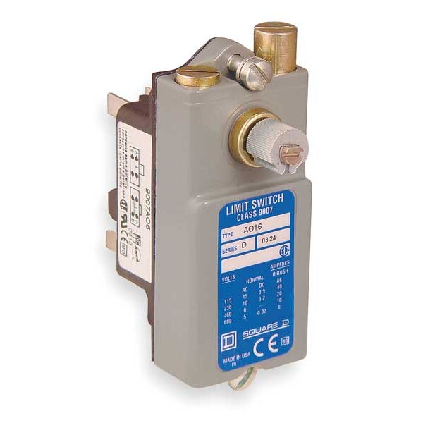 Limit Switch, No Lever, Rotary, 1NC/1NO, 15A @ 600V AC