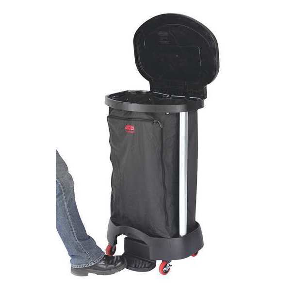 Linen Hamper Bag, Black, Vinyl