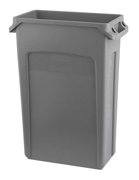 23 gal Flat Trash Can Lid, 13 1/2 in W/Dia, Black, metal, 0 Openings