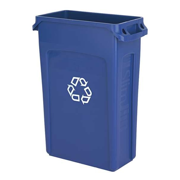 23 gal Swing Trash Can Lid, 11 1/4 in W/Dia, Gray, Resin, 1 Openings