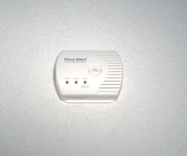 Carbon Monoxide Alarm, Electrochemical Sensor, 85 dB @ 10 ft Audible Alert, 9V