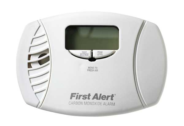 Carbon Monoxide Alarm, Electrochemical Sensor, 85 dB @ 10 ft Audible Alert