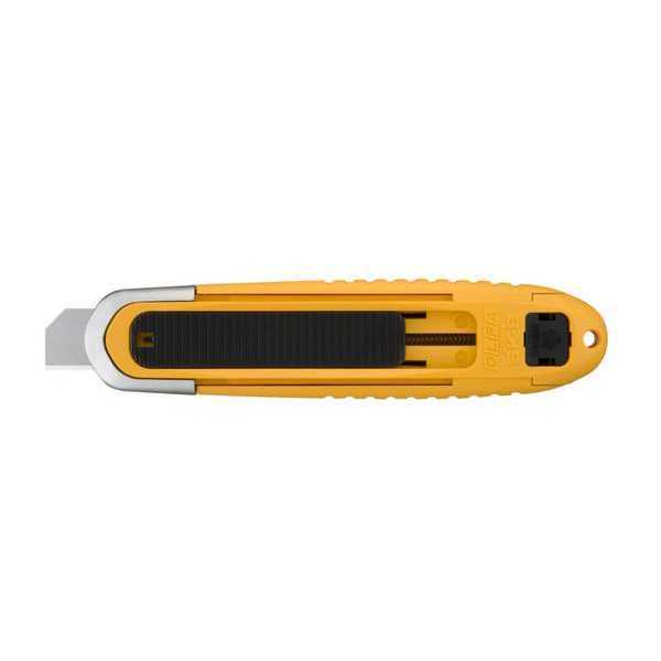 Safety Knife, Self-Retracting, Rounded Safety Blade, 6 in L.