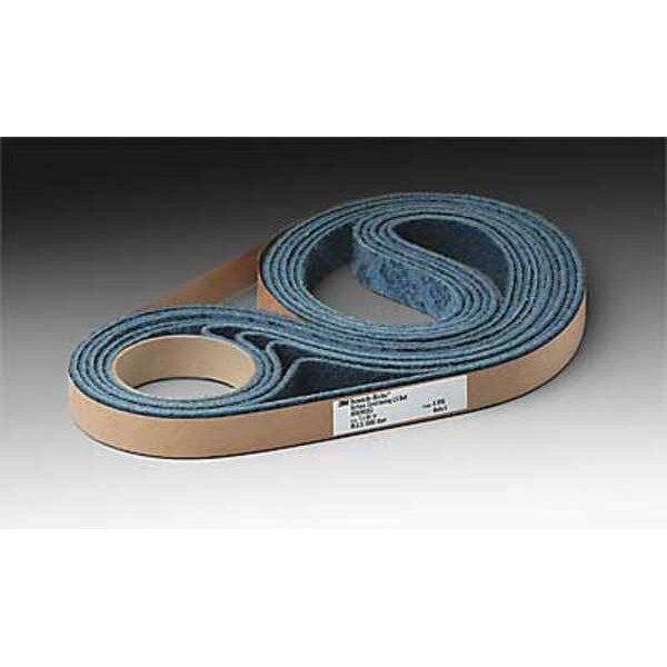 Sanding Belt, 2 in W, 132 in L, Non-Woven, Aluminum Oxide, Medium, SC-BL, Maroon