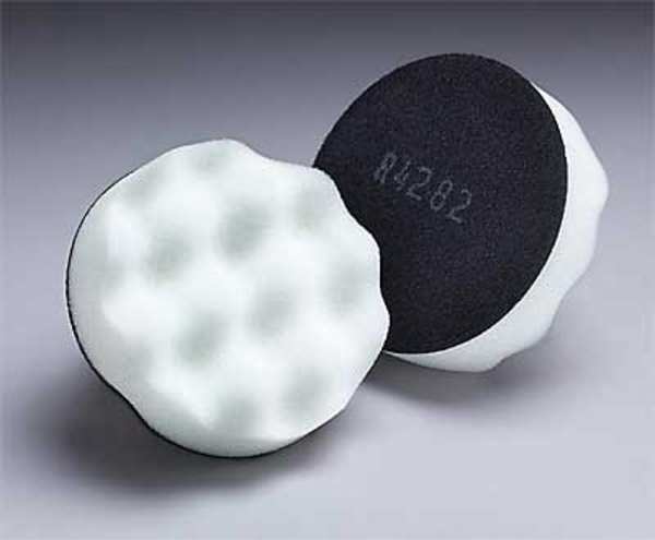 Polishing Pad, Waffle Face, 3In, Foam, PK50