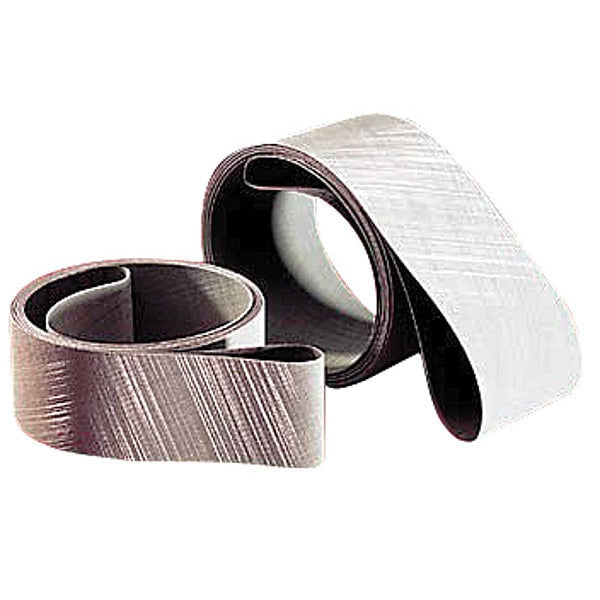 Sanding Belt, Coated, 3 in W, 132 in L, 30 Grit, Extra Coarse, Aluminum Oxide, 237AA, Gray