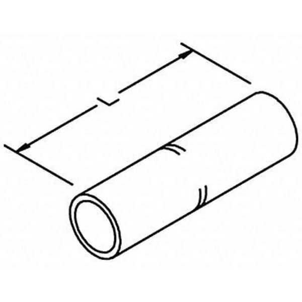 Long-Barrel Splice, 3.38 in. L, Yellow, PK3
