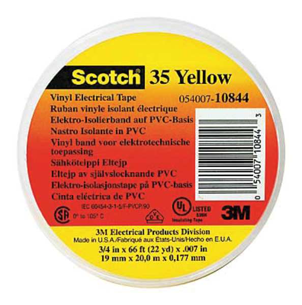 Electrical Tape, 7 mil, 1/2