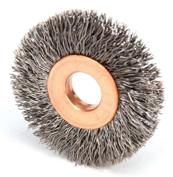 Crimped Wire Wheel Wire Brush, Arbor, 1-1/2