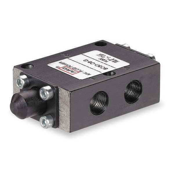 Manual Air Control Valve, 4-Way, 1/8in NPT