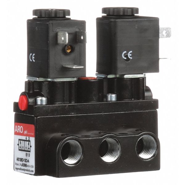 Solenoid Air Control Valve, 1/4 In, 120VAC