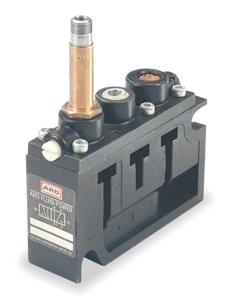 Solenoid Air Control Valve, 1/4 In, 4-Way