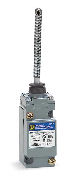 Heavy Duty Limit Switch, Wobble Stick, 1NC/1NO, 10A @ 600V AC