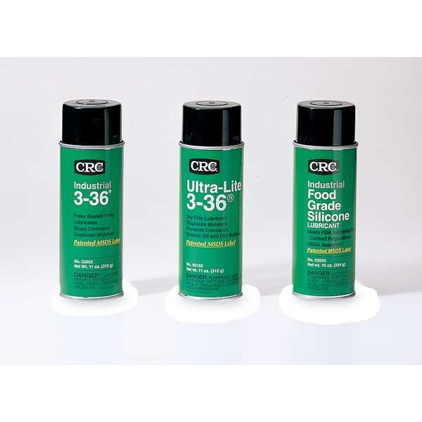 Dry Lubricant, General Purpose, 16 oz Aerosol Can, Gray