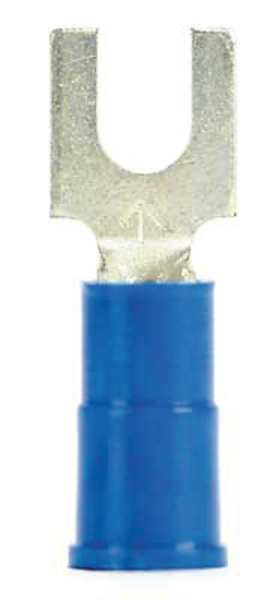16-14 AWG Vinyl Block Fork Terminal #6 Stud PK1000