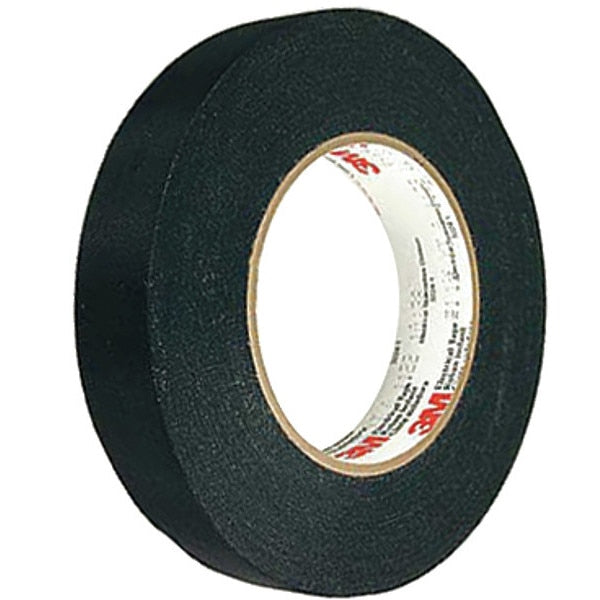 Cloth Tape, 1/2 x 72 yd, 7 mil, Black, PK72