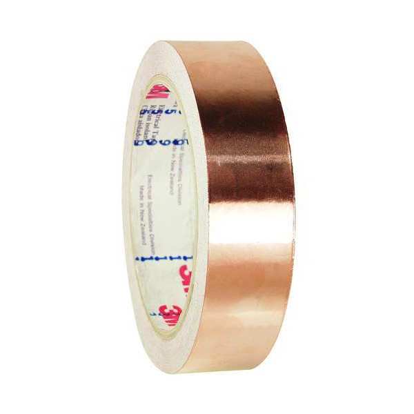 Foil Tape, 1 In. x 18 Yd., Copper, PK9