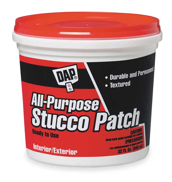 All-Purpose Stucco Patch, 1 gal, Tub, White, All-Purpose