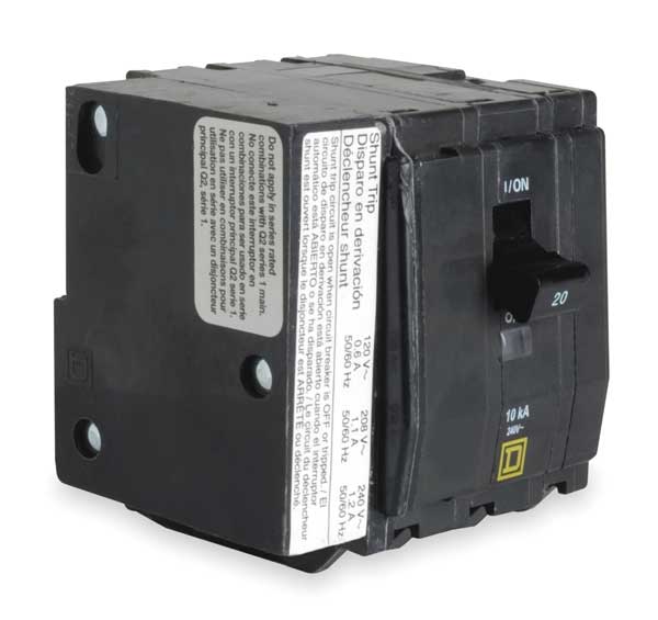 Miniature Circuit Breaker, 80 A, 120/240V AC, 3 Pole, Plug In Mounting Style, QO Series