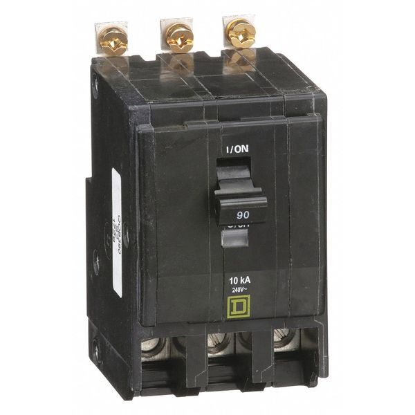 Miniature Circuit Breaker, 90 A, 120/240V AC, 3 Pole, Bolt On Mounting Style, QOB Series